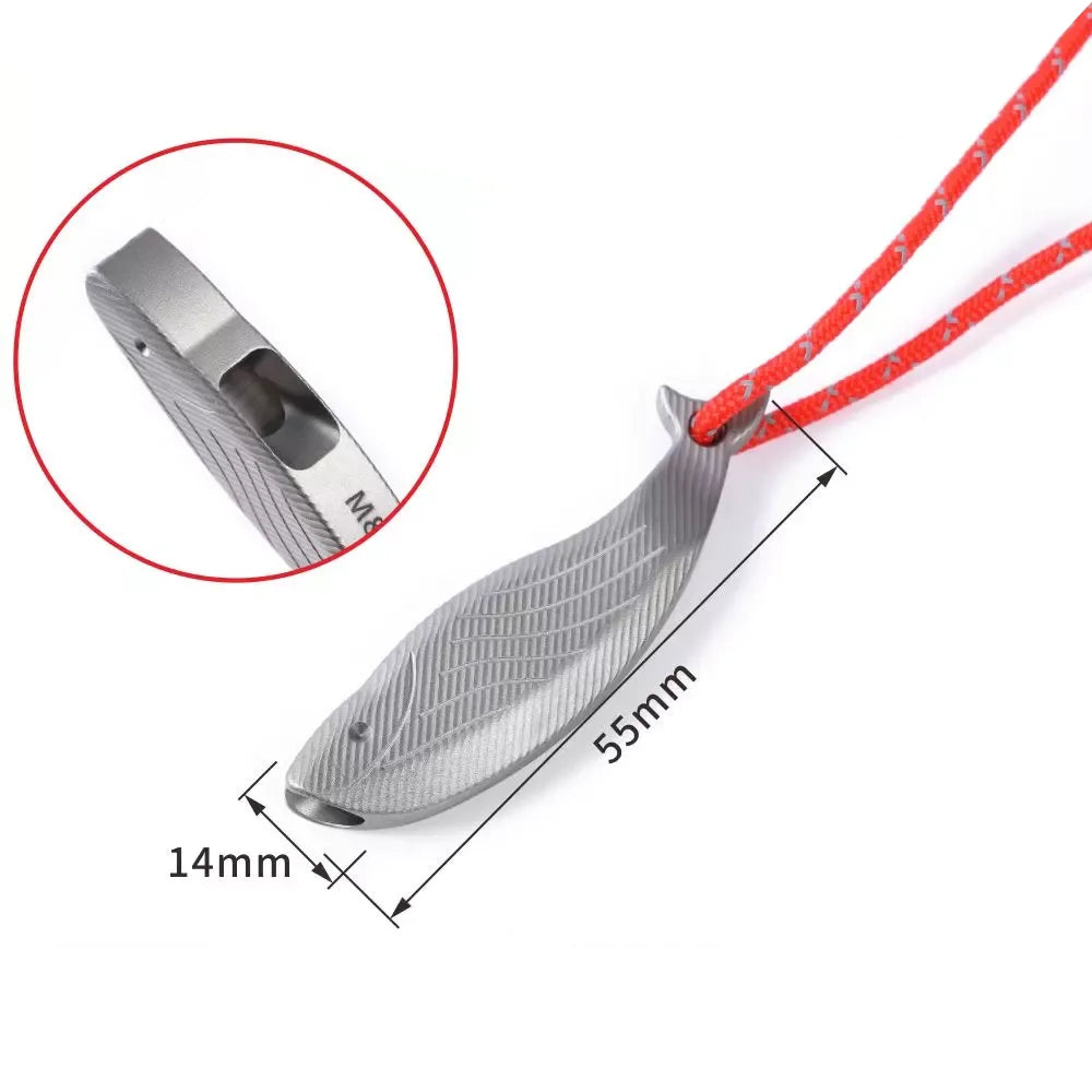 Titanium EDC Survival Whistle