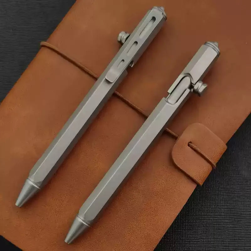 Titanium Tactical EDC Bolt-Action Pen