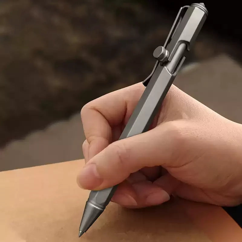 Titanium Tactical EDC Bolt-Action Pen