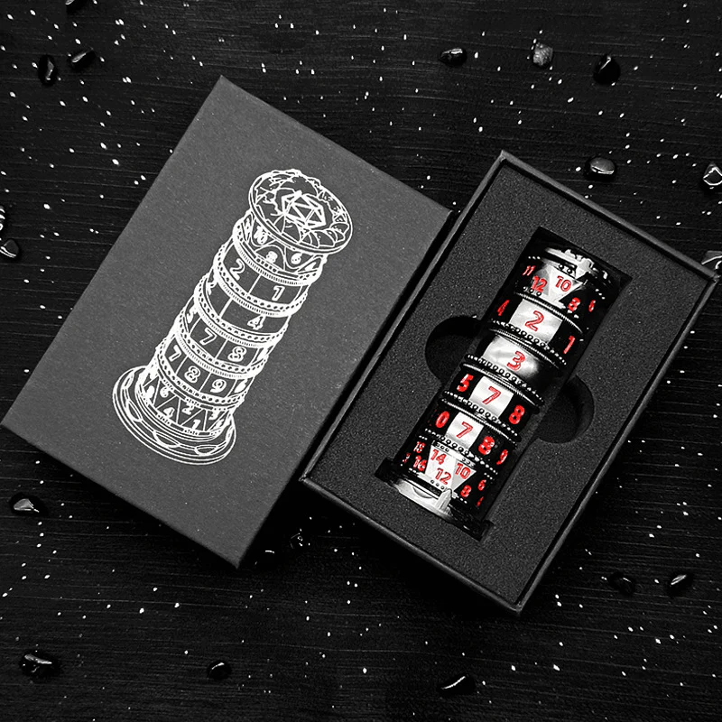 7-in-1 Metal Rotating Dice Tower