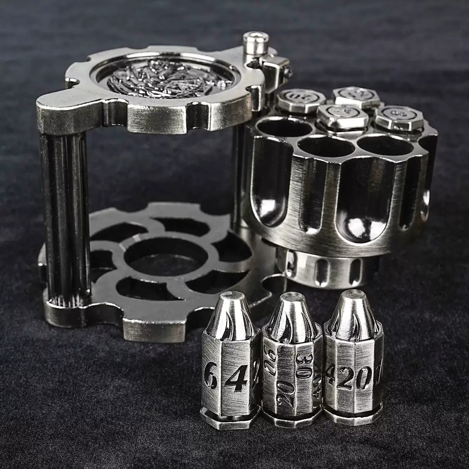Revolver Metal Dice Set