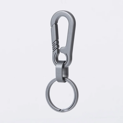 Titanium quick-release keychain