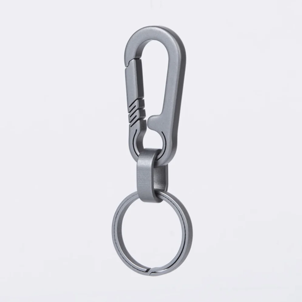 Titanium quick-release keychain
