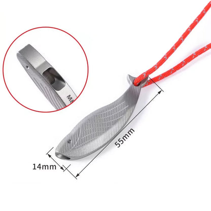 Titanium EDC Survival Whistle