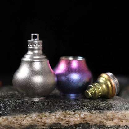 Titanium Pill Capsule EDC Container