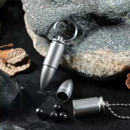 Titanium Waterproof Pill Capsule Container