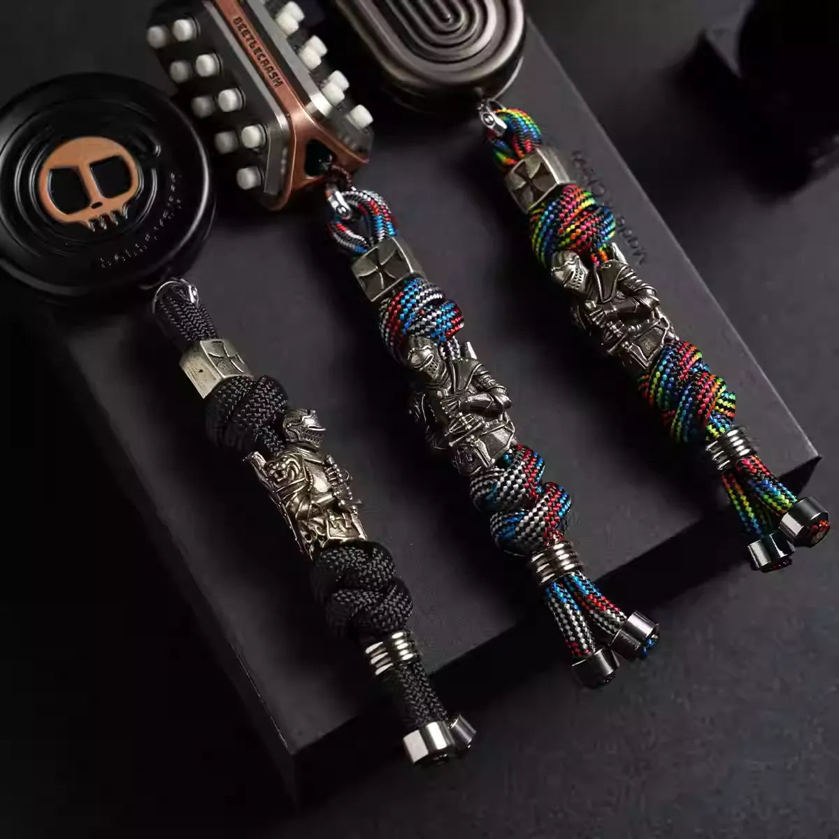 Add-ons:EDC Paracord Lanyard Keychain