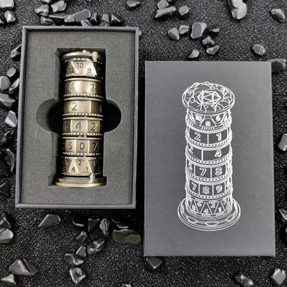 7-in-1 Metal Rotating Dice Tower