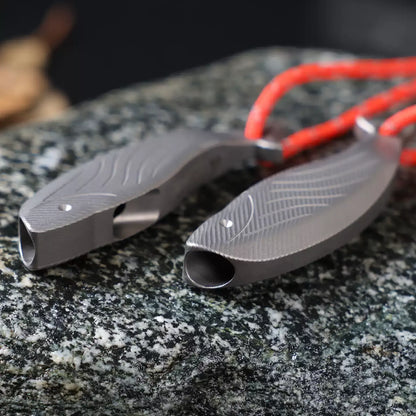 Titanium EDC Survival Whistle