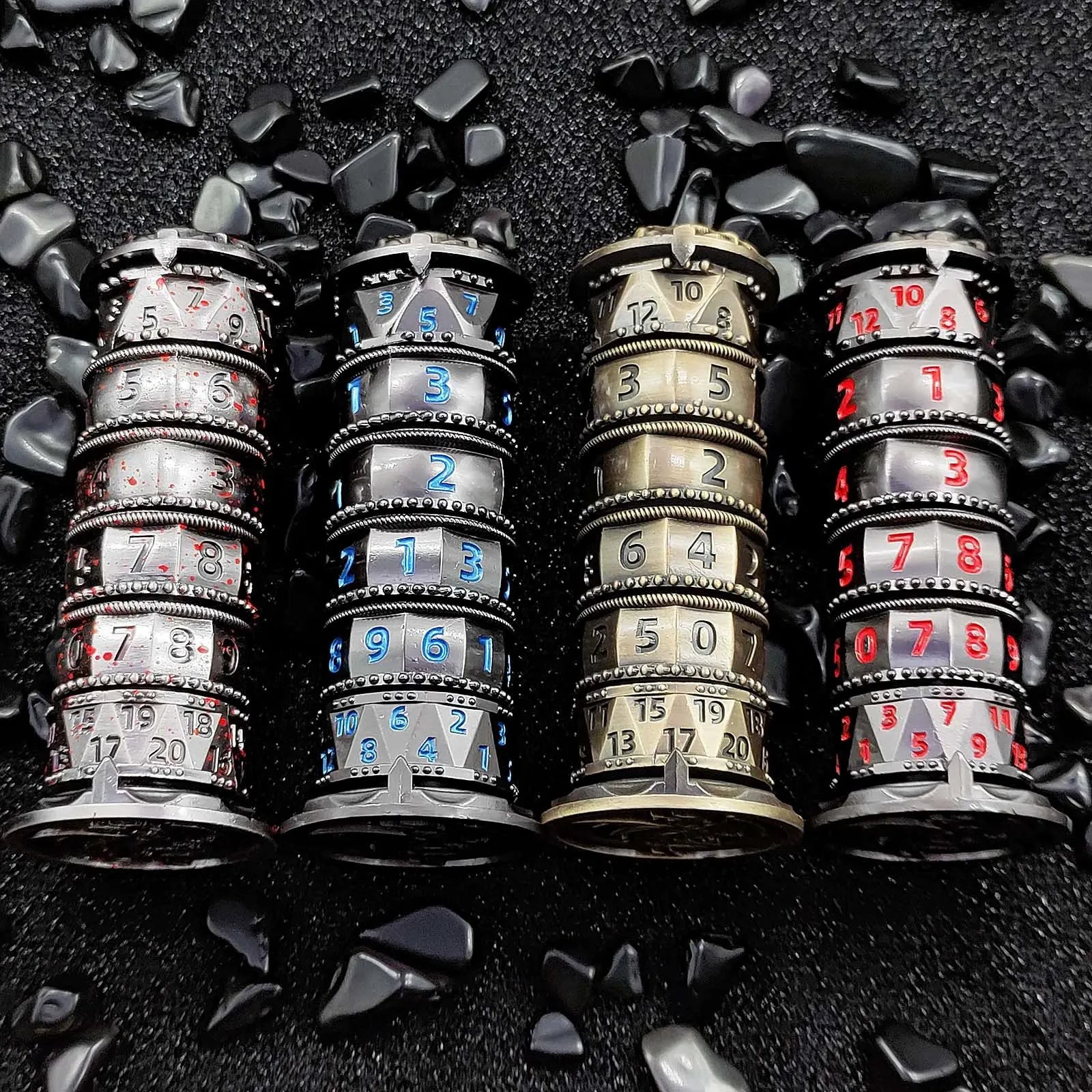 7-in-1 Metal Rotating Dice Tower