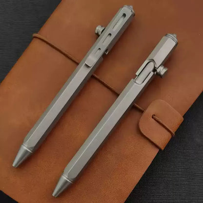 Titanium Tactical EDC Bolt-Action Pen