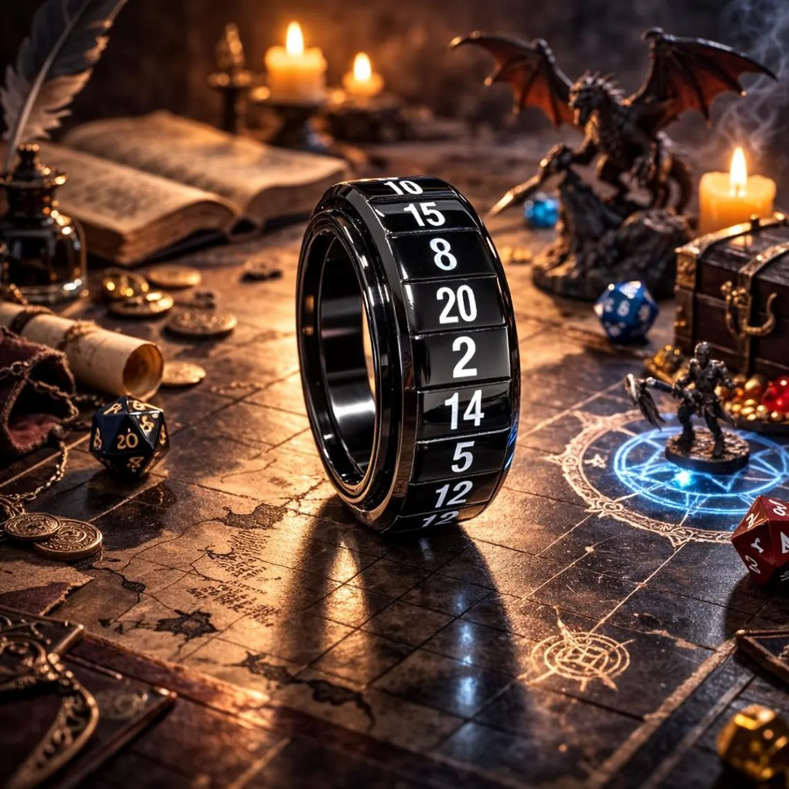 D20 Spinner Ring